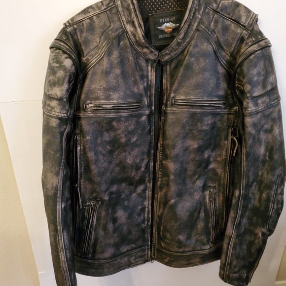 Harley Davidson Heavy Leather Jacket, size XXL. - Picture 2 of 14